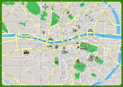 Dublin maps - Top tourist attractions - Free, printable city street map ...