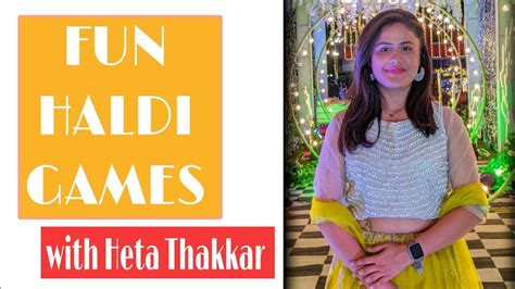 Anchor For Haldi Ceremony Heta Thakkar Haldi Fun Games Youtube