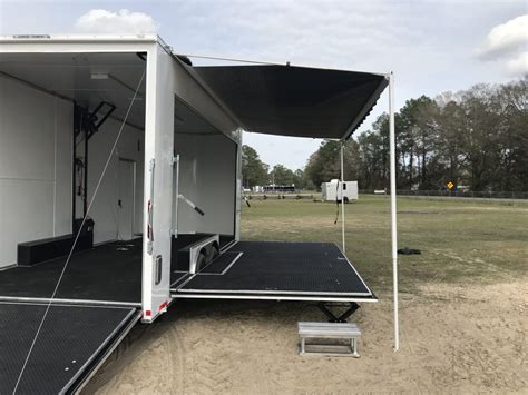 8.5x20 Tandem Axle Stage Trailer - 16' Stage - Finished Interior ...