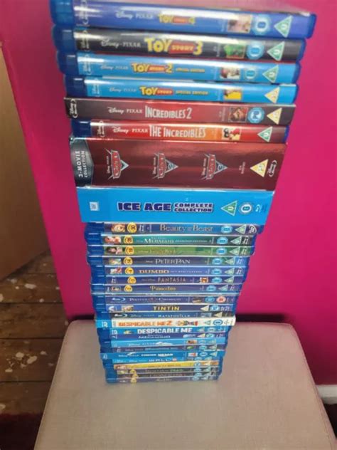 34X WALT DISNEY Pixar Blu Ray Movie Collection Classic Animation