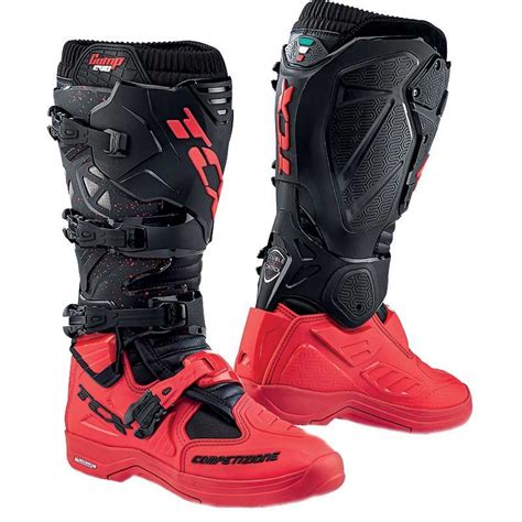 Botas De Motocross Tcx Boots Comp Evo Michelin Black Red Botas