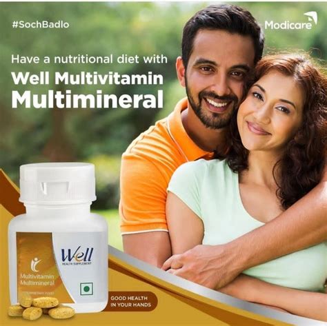 Buy Well Multivitamin Multimineral 30 Tablets Online From Modicare Products