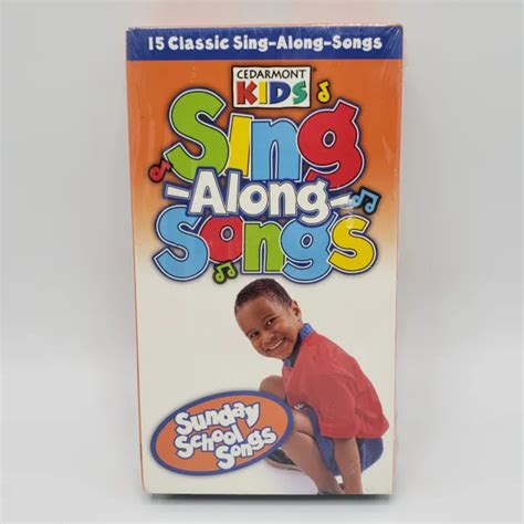 Sealed Vhs Cedarmont Kids Sunday School Songs Sing Along Songs 2003