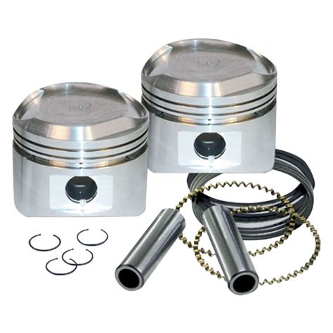 S S Cycle Low Compression Stroker Pistons For Harley