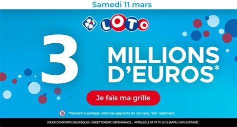 Tirage Loto Du Samedi Mars Millions D Gagnants