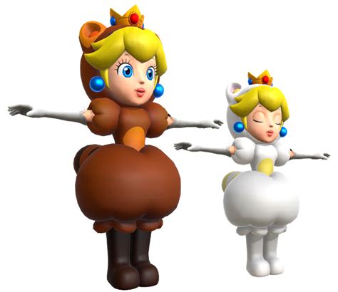 Wii U Super Mario 3d World Peach Tanooki Suit The Models Resource