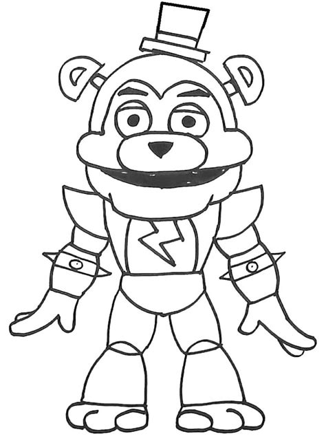 Ausmalbilder Freddy Fnaf Security Breach Ausmalbilder