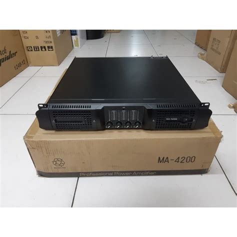 Jual POWER AMPLIFIER MEGAVOX ORIGINAL MA4200 MA 4200 Shopee Indonesia