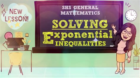 SOLVING EXPONENTIAL INEQUALITY SHS GENERAL MATHEMATICS GRADE 11 YouTube