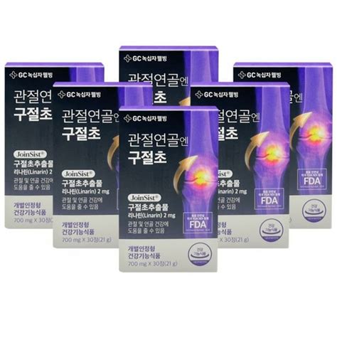 Gc녹십자웰빙 관절연골엔 구절초 700mg X30정x6박스 티몬