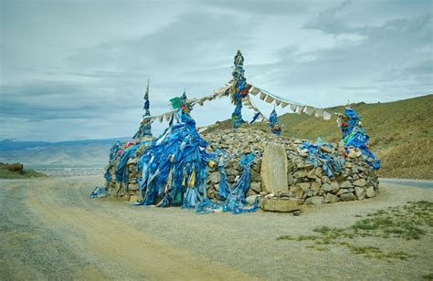 Premium Photo Mongolian Ovoo Khovd Downtown Khovd Province Of