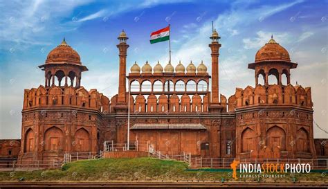 Red Fort India Unesco World Heritage Site India Stock Photo