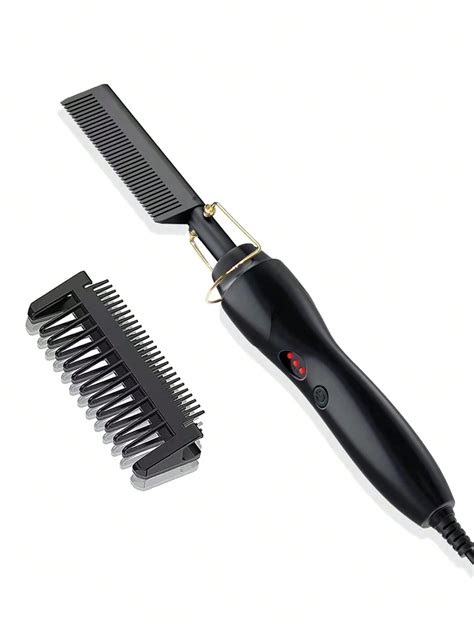 Electric Heating Hair Straightening Comb Hot Press Comb Curling Comb Wetdry Hair