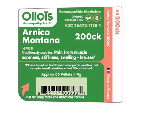 Ollois Homeopathic Remedy In Arnica Montana 200ck Organic Bunny