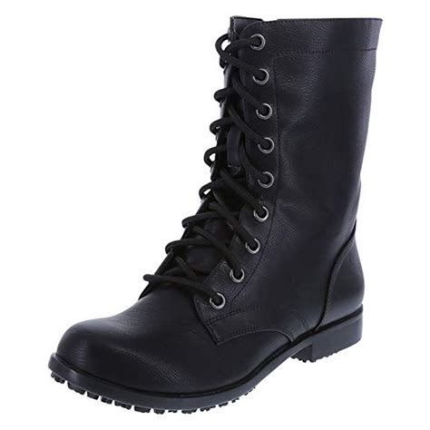 Safetstep Slip Resistant Womens Brooke Lace Up With Zipper Boot Women Shoes Lace Boots Boots