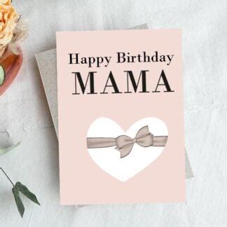 "Happy Birthday Mama" - Printable Birthday Cards For Mom - Heart Gift ...