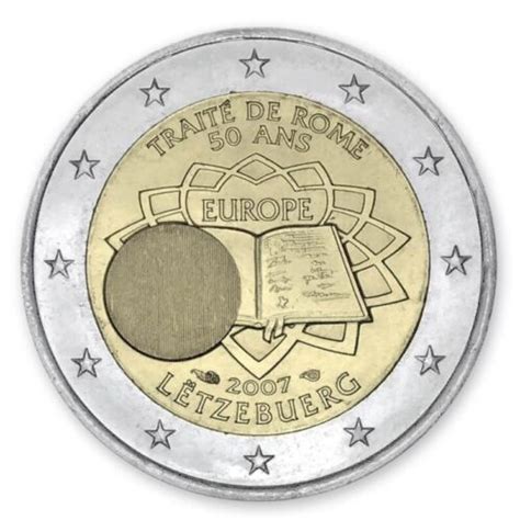 Luxembourg 2 Euro Coin 2007 Treaty Of Rome UNC EBay