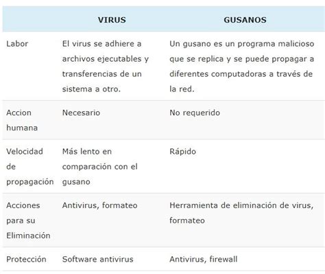 Diferencia Entre Virus Y Gusanos