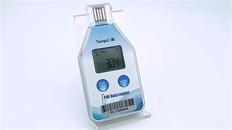 TempU08 Temperature Data Logger Newest PDF Report Single Use IP67 USB