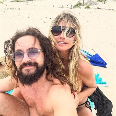 Heidi Klum 49 Poses In Nothing But Tiny Thong Bikini Bottoms In Cheeky New Photo HELLO