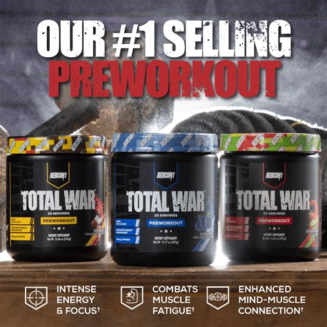 Redcon1 Total War Pre Workout 441G | Protein Kart