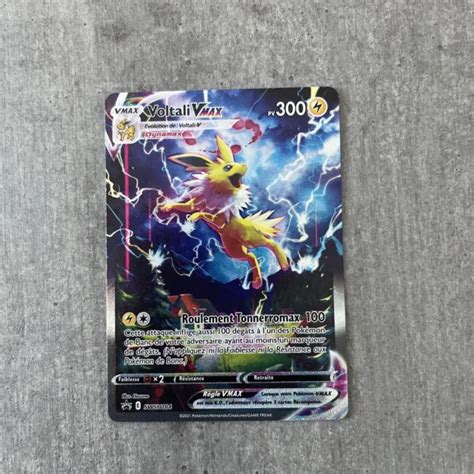 Carte Pokemon Voltali Vmax Swsh Promo Jumbo Vmax Ep E Et Bouclier Fr