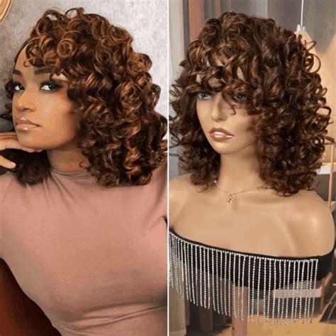 Beautyforever Best Bouncy Dark Brown Affordable Glueless Human Hair Wigs