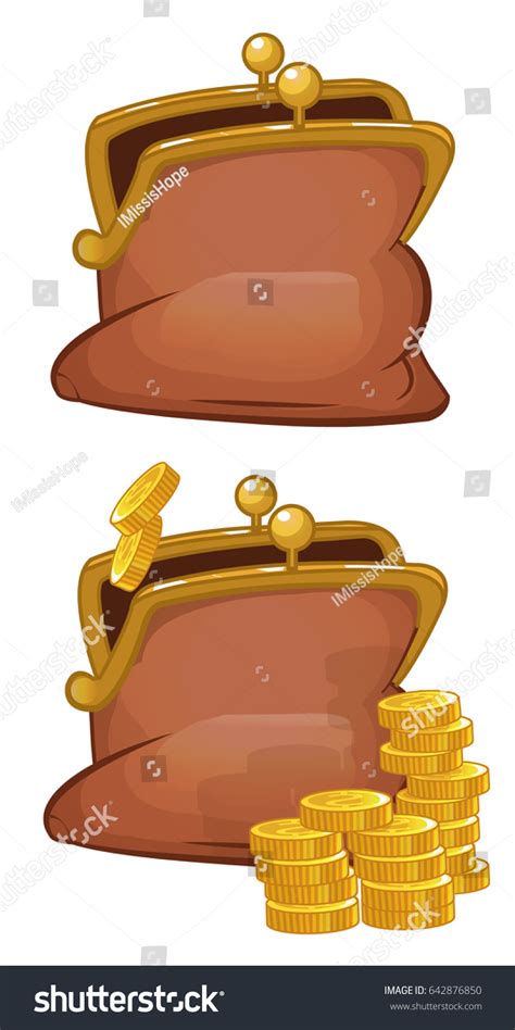 Purse Cartoon Vector Illustration Set Stock Vector (Royalty Free ...