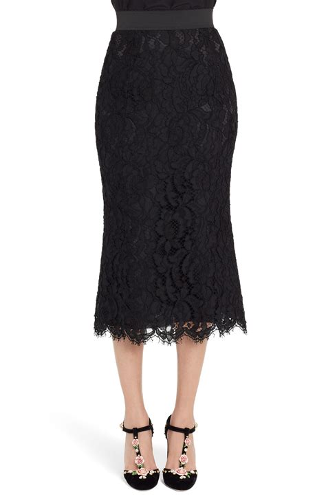 Dolceandgabbana Lace Midi Skirt Available At Nordstrom Lace Midi Skirt