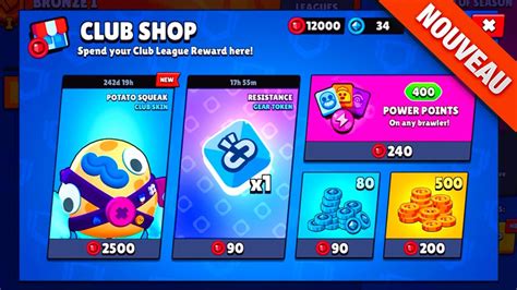 Nouveau Shop De Club Et Tous Les Details Sur La Ligue Des Clubs Brawl