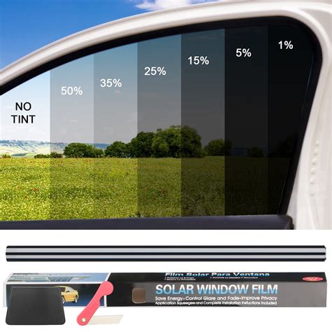 Htwon VLT Uncut Window Roll Tint Film Decals Front Interior For Car