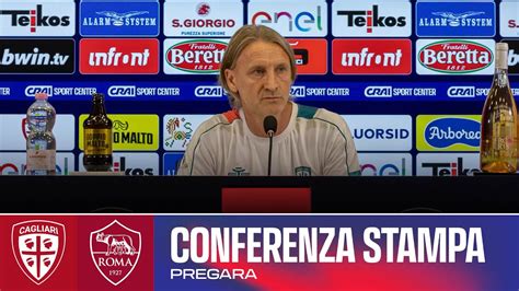 SERIE A ENILIVE MISTER NICOLA IN CONFERENZA STAMPA CAGLIARI ROMA