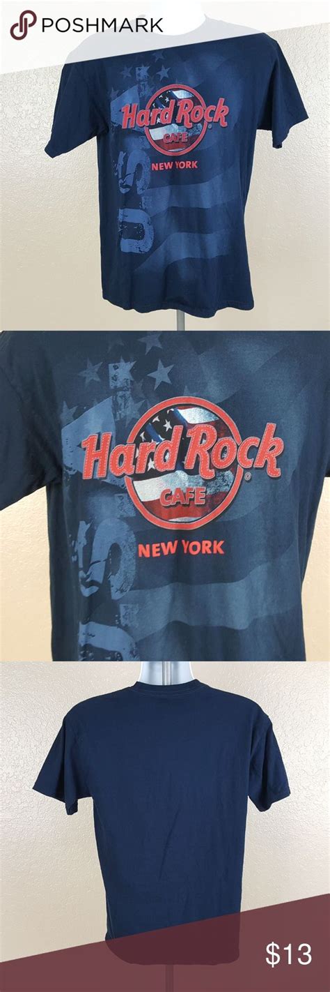 Hard Rock Cafe New York Men S T Shirt Size M Navy Hard Rock Cafe New