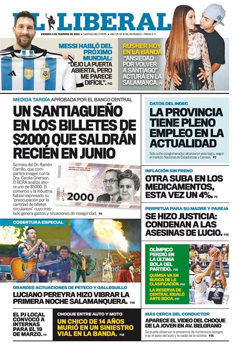 Portadas De Diarios Nacionales Viernes De Febrero San Justo Magazine