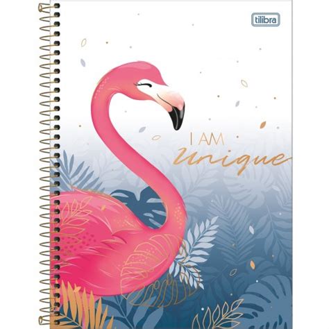 Caderno Espiral Capa Dura Universitário 12 Matérias Aloha 192 Folhas