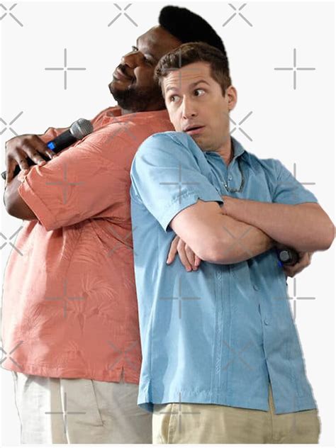 Jake Peralta And Doug Judy Sticker For Sale By Marylizmorgan Redbubble