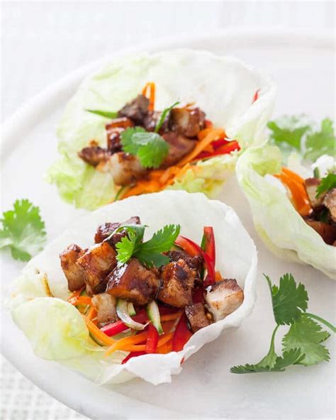 Pork Belly Lettuce Cups Recipe