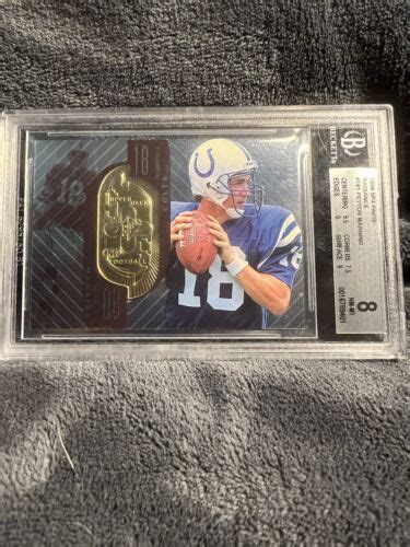 Peyton Manning Ud Spx Finite Football Rookie Rc Colts