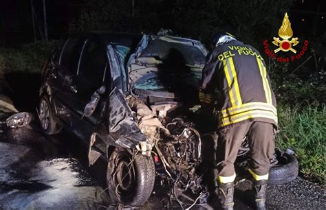 Pauroso Incidente Stradale Lungo La SR 630 Ausonia Sul Posto Vigili