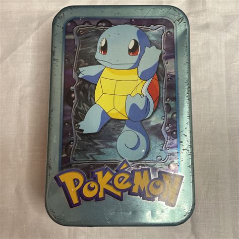 Pokemon Topps Tv Animation Edition Tin Squirtle Tin Rare Serie