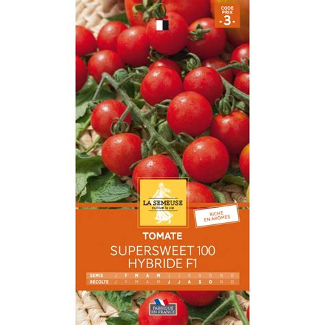 Graines Tomate Supersweet 100 Hybride F1 LA SEMEUSE