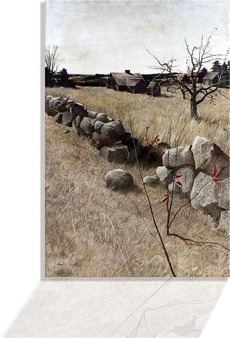 Generic Andrew Wyeth The Stone Fence Poster Prints Ruined