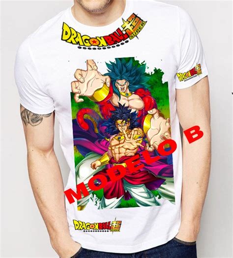 Playera Drag N Ball Super Broly Fase Goku Vegeta Dios En