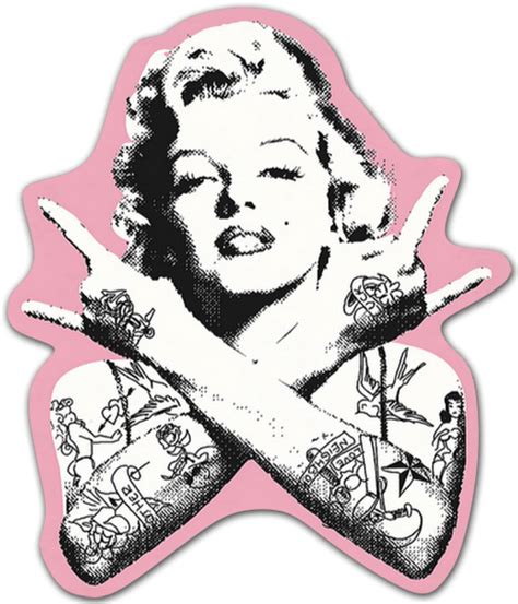 Sticker Marilyn Monroe Punk Muraldecal