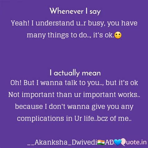 Yeah I Understand U R Quotes Writings By Akanksha Dwivedi