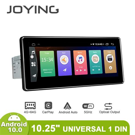 Joying Head Unit 1025” 1 Din Universal Android Car Radio Multimedia