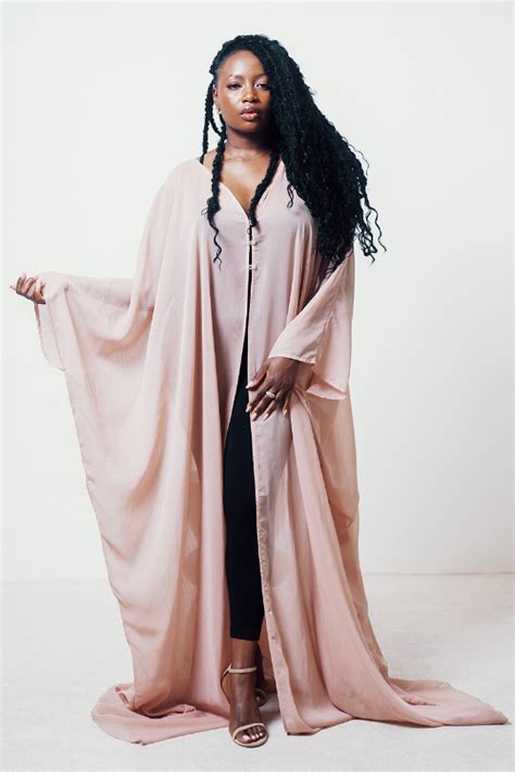 NECTAR Kaftan In Nude Bloom Kenya