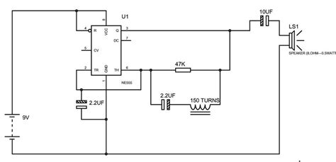 Powerful Metal Detector Circuit Diagram