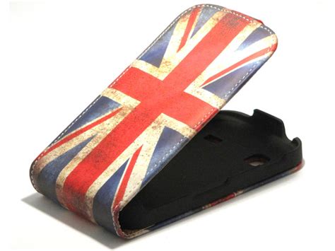 Great Brittain Vintage Flip Case Voor Samsung Galaxy Gio S