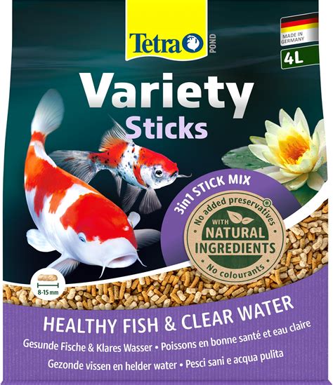 Tetra Pond Variety Sticks Fischfutter Mix F R Teichfische Aus Drei